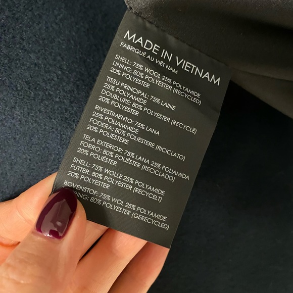 NWT Club Monaco Slim Tailored Coat Dark Green XS - Picture 9 of 16